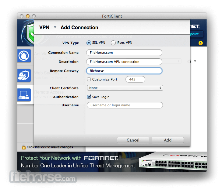 forticlient vpn 6.0 download mac